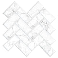 PVC Subway Tile Wallpaper Waterproof Peel and Stick Splashback Tile