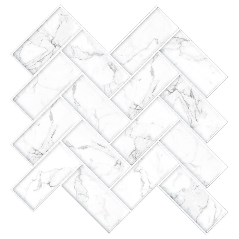 PVC Subway Tiles Wall Wallpaper Waterproof Peel and Stick Splashback Tile