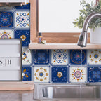 PVC peel and stick backsplash mosaic tiles wallpaper with square shape