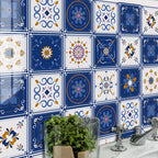PVC peel and stick backsplash mosaic tiles wallpaper with square shape