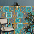 PVC peel and stick backsplash mosaic tiles wallpaper with square shape