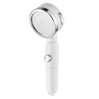 Contemporary 3 Jet Shower Head Adjustable Spray Pattern Rotatable Handheld Shower