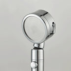 Contemporary 3 Jet Shower Head Adjustable Spray Pattern Rotatable Handheld Shower