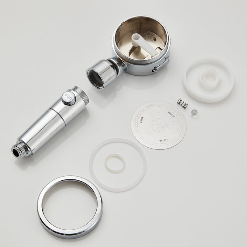 Contemporary 3 Jet Shower Head Adjustable Spray Pattern Rotatable Handheld Shower