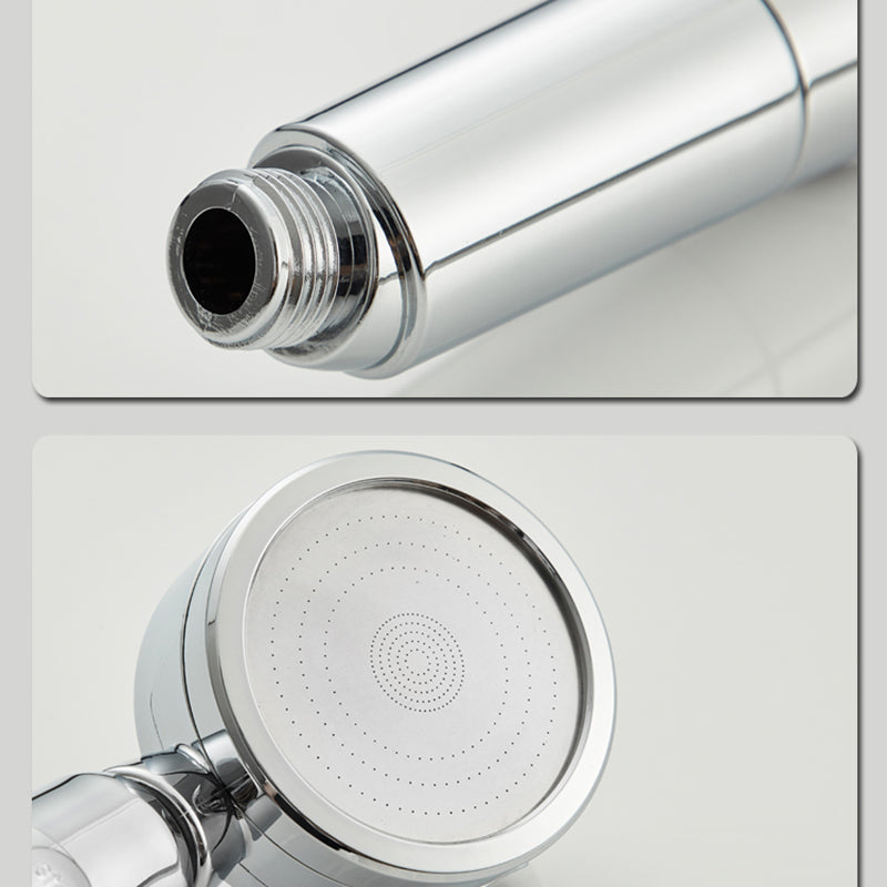 Contemporary 3 Jet Shower Head Adjustable Spray Pattern Rotatable Handheld Shower