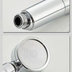 Contemporary 3 Jet Shower Head Adjustable Spray Pattern Rotatable Handheld Shower