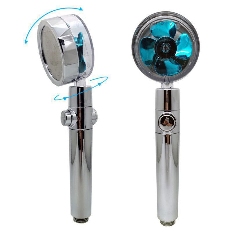 Contemporary Handheld Supercharged Showerhead Round Spray Head