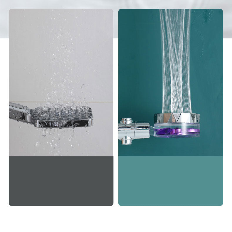 Contemporary Handheld Supercharged Showerhead Round Spray Head