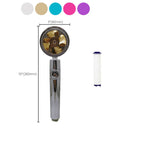 Contemporary Handheld Supercharged Showerhead Round Spray Head
