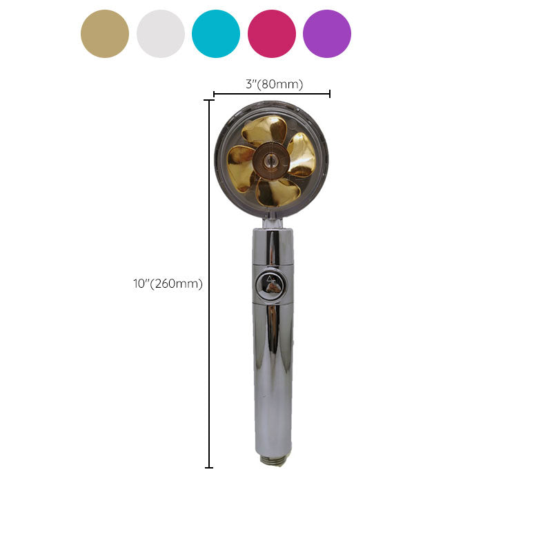 Contemporary Handheld Supercharged Showerhead Round Spray Head