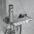 Wall-mounted shower system Gray Adjustable spray pattern Lever handle Shower hose Shower set