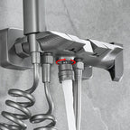 Wall-mounted shower system Gray Adjustable spray pattern Lever handle Shower hose Shower set