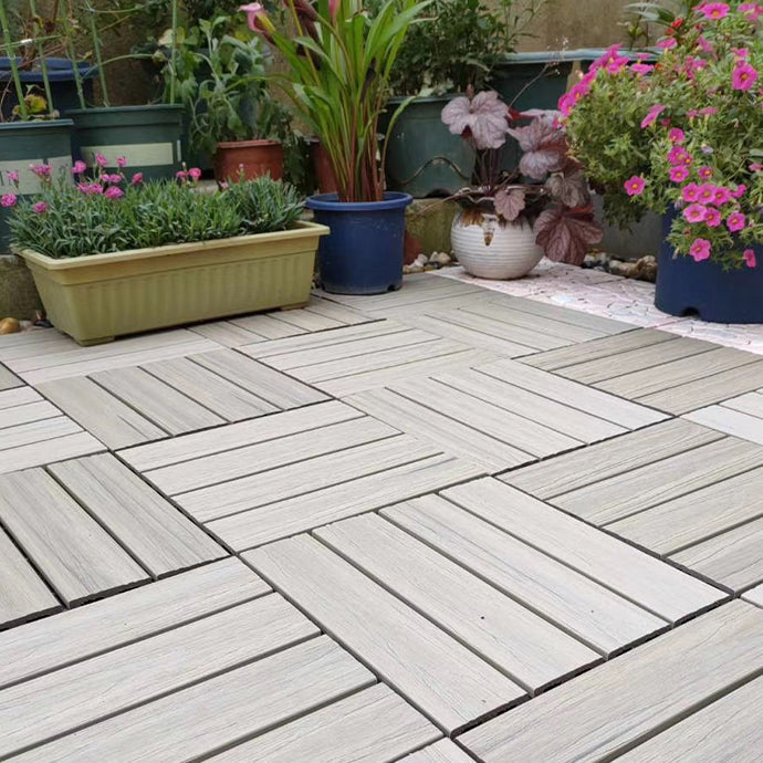 Modern Floor Tiles Outdoor Waterproof Rectangular Wood Decking