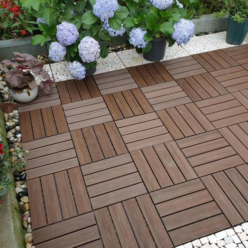 Modern Floor Tiles Outdoor Waterproof Rectangular Wood Decking