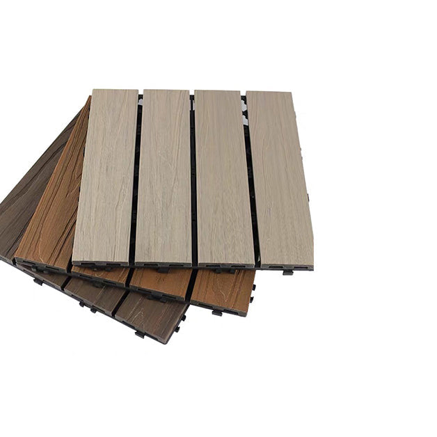 Modern Floor Tiles Outdoor Waterproof Rectangular Wood Decking