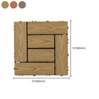 Square Click Patio Floor Tiles Stripe Pattern Tile Set Floorboard