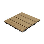 11 Pack 12" X 12" Square Deck/Patio Tiles Snap Fit for Outdoor Patio Tiles