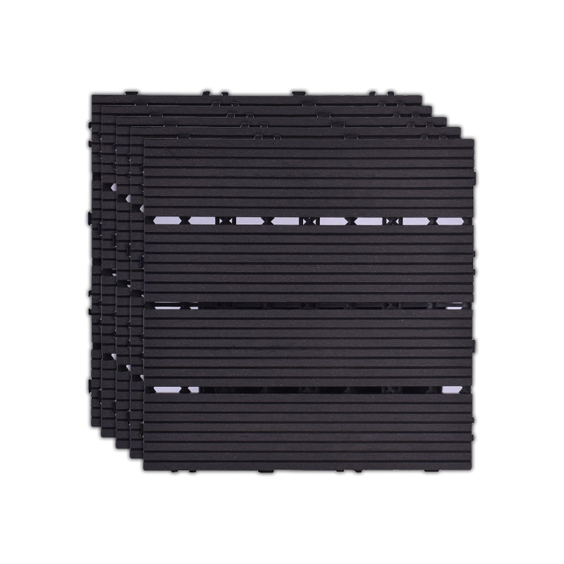 11 Pack 12" X 12" Square Deck/Patio Tiles Snap Fit for Outdoor Patio Tiles
