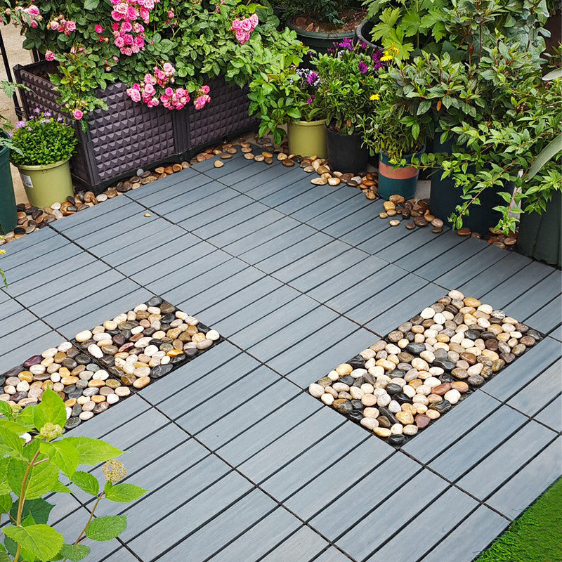 Square Click Paver Tiles Striped Pattern Tiles