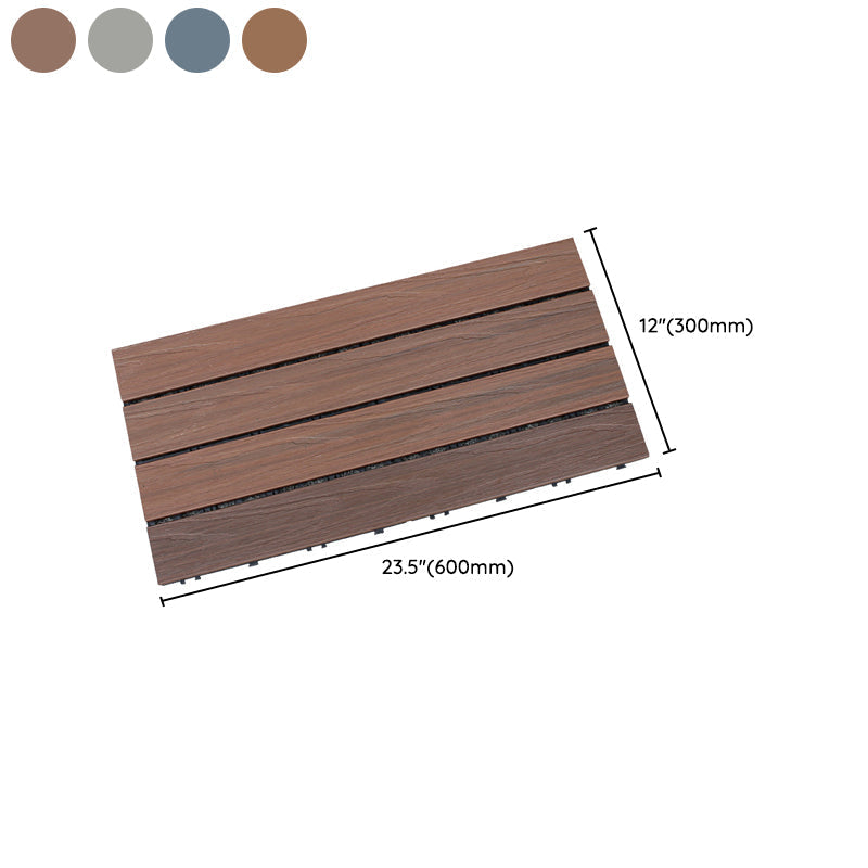 Square Click Paver Tiles Striped Pattern Tiles