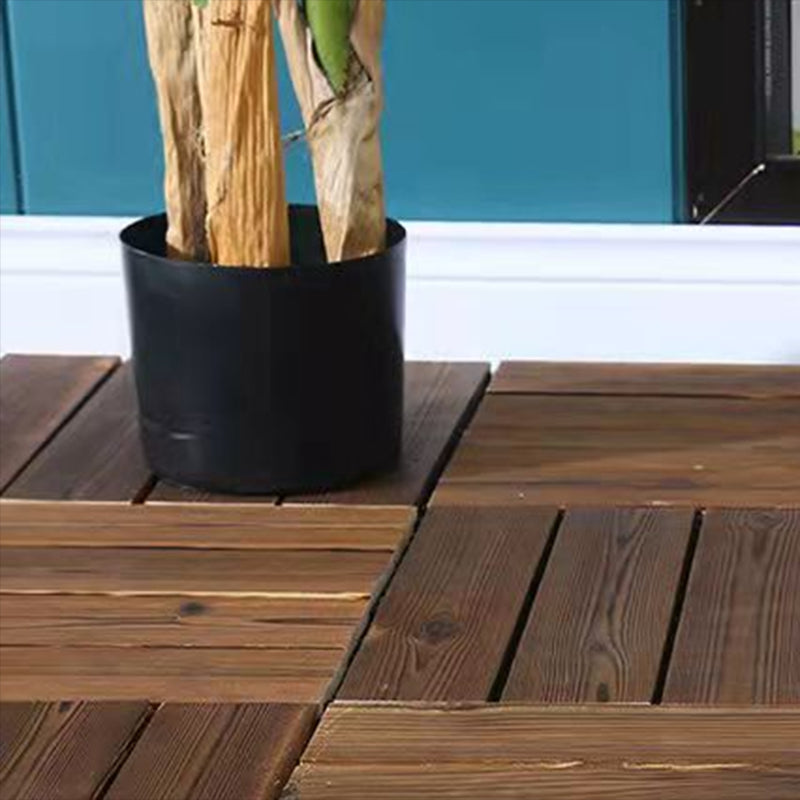 Outdoor Deck Board Wood Square Stripes Composite Flooring Terrace