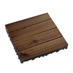 Outdoor Deck Board Wood Square Stripes Composite Flooring Terrace