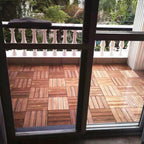 Outdoor Deck Board Wood Square Stripes Composite Flooring Terrace