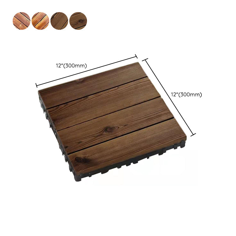 Outdoor Deck Board Wood Square Stripes Composite Flooring Terrace