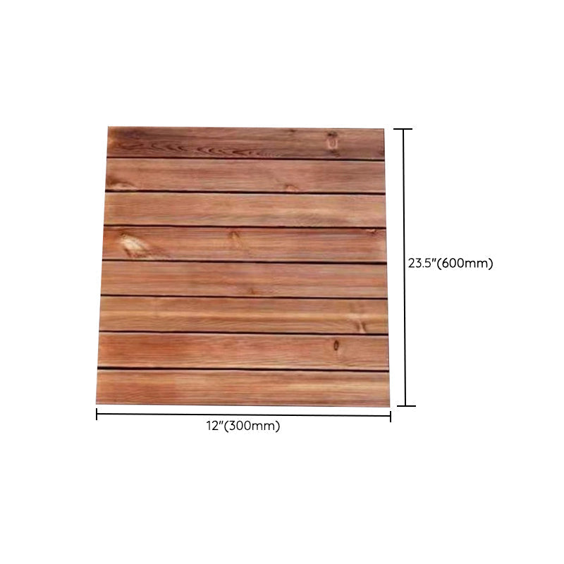 Outdoor Deck Board Wood Square Stripes Composite Flooring Terrace