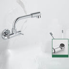 Wall-mounted metal bathtub filler with low arc waterfall bathtub faucet