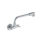 Wall-mounted metal bathtub filler with low arc waterfall bathtub faucet