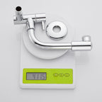 Wall-mounted metal bathtub filler with low arc waterfall bathtub faucet