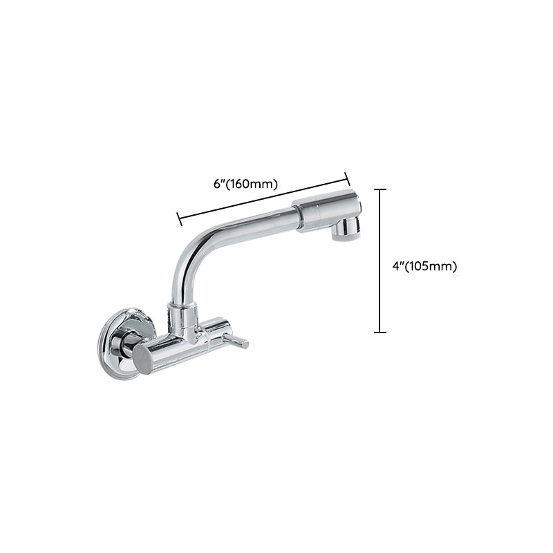 Wall-mounted metal bathtub filler with low arc waterfall bathtub faucet