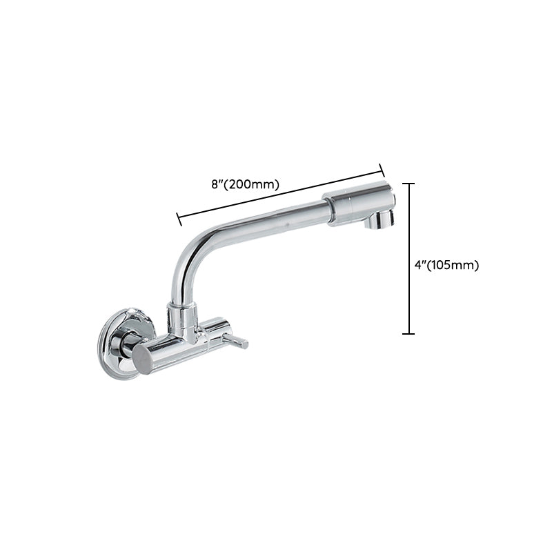 Wall-mounted metal bathtub filler with low arc waterfall bathtub faucet