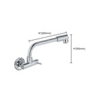 Wall-mounted metal bathtub filler with low arc waterfall bathtub faucet