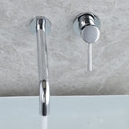 Wall-mounted Metallic Bathtub Faucet Low Arc Pipe Bathtub Tap