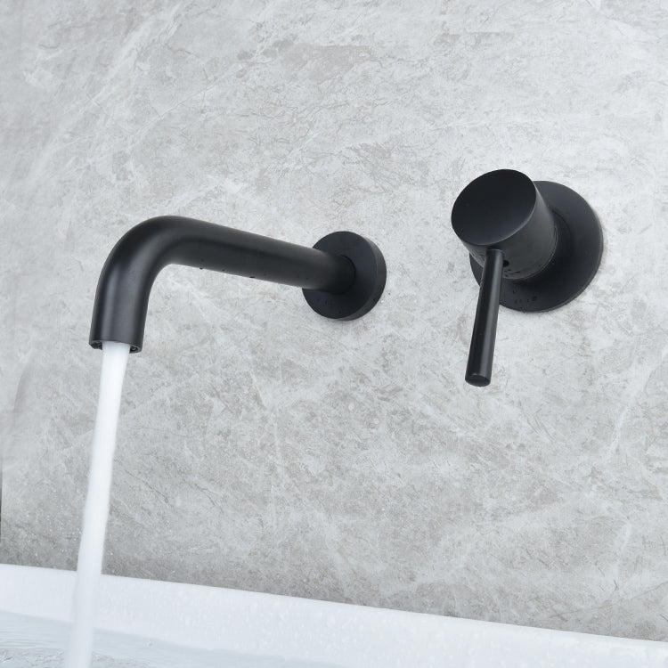 Wall-mounted Metallic Bathtub Faucet Low Arc Pipe Bathtub Tap
