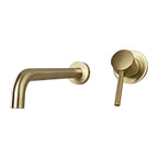 Wall-mounted Metallic Bathtub Faucet Low Arc Pipe Bathtub Tap