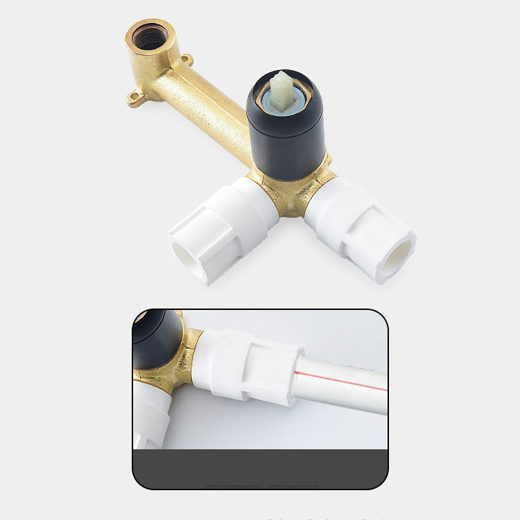 Wall-mounted Metallic Bathtub Faucet Low Arc Pipe Bathtub Tap