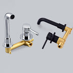 Wall-mounted Metallic Bathtub Faucet Low Arc Pipe Bathtub Tap