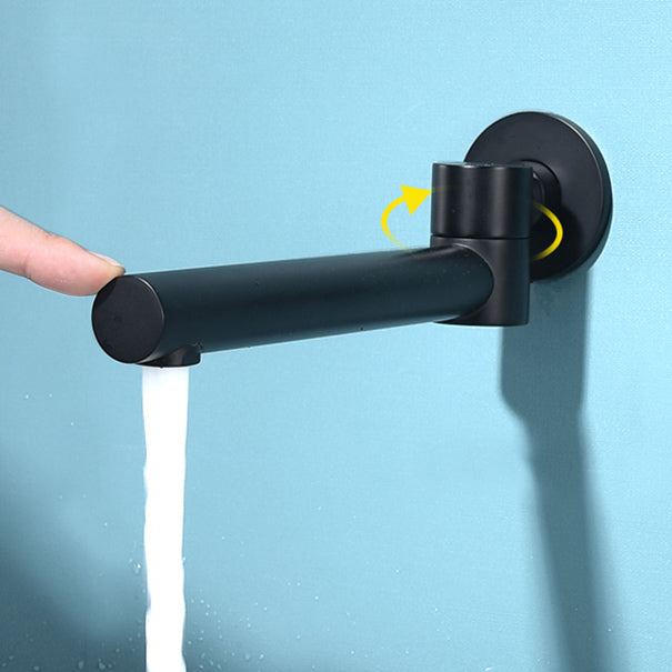 Contemporary Wall-Mounted Single-Hand Kitchen Faucet Low Arc Water Filler