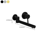 Contemporary Wall-Mounted Single-Hand Kitchen Faucet Low Arc Water Filler