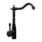 Glam Style Sink Faucet with Swivable Spout and Lever Handle