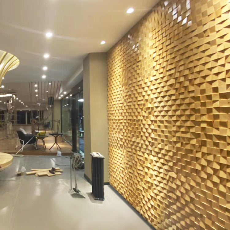 Wall-Ceiling Light Wood Gluing Mosaic Indoor Modern Wall Ceiling