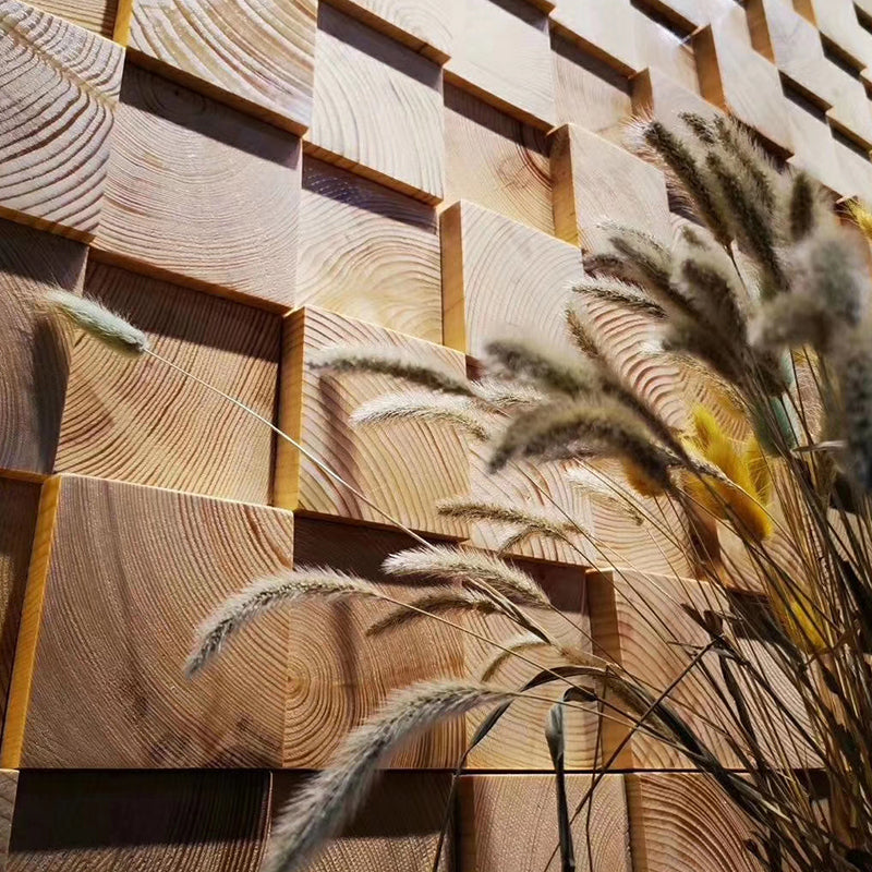 Wall-Ceiling Light Wood Gluing Mosaic Indoor Modern Wall Ceiling