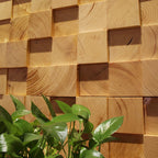 Wall-Ceiling Light Wood Gluing Mosaic Indoor Modern Wall Ceiling