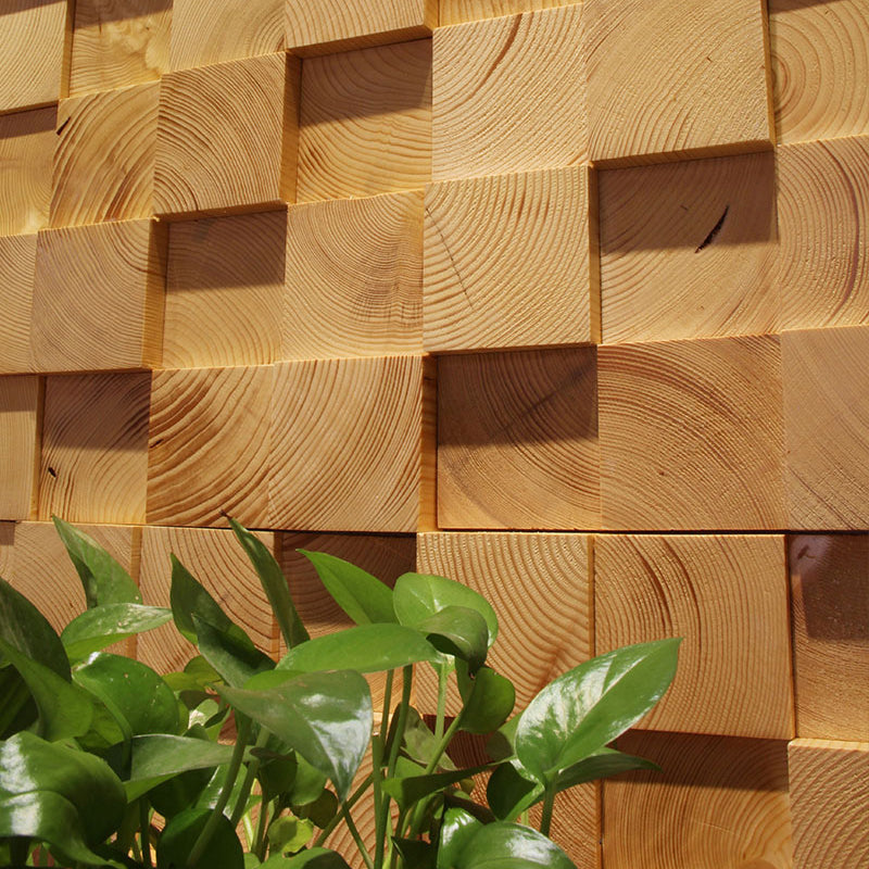 Wall-Ceiling Light Wood Gluing Mosaic Indoor Modern Wall Ceiling