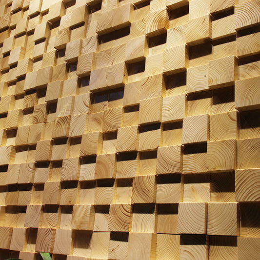 Wall-Ceiling Light Wood Gluing Mosaic Indoor Modern Wall Ceiling