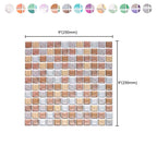 Plastic Peel & Stick Mosaic Tile Waterproof Peel & Stick Mosaic Tile with Square Shape