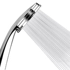 Contemporary Silver Round Shower Head Water Efficient Standard Spray Head